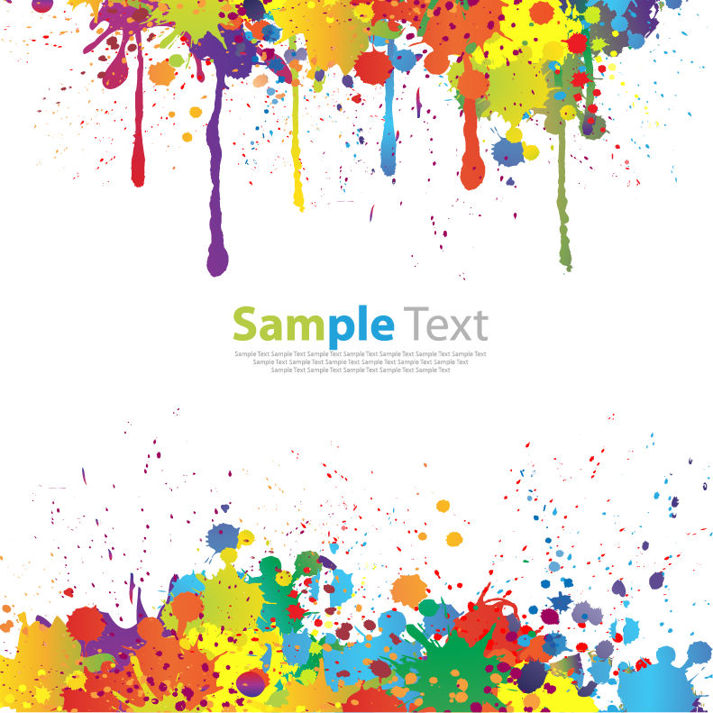 free vector Colorful Paint Splat Vector